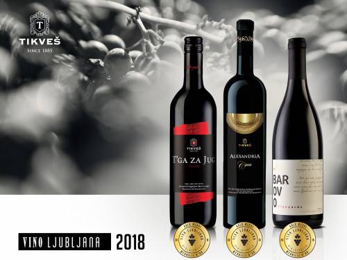 novost Četiri nagrade u ljubljani za vina iz tikveša vinski magazin vino fino