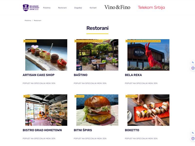 novost internet vodič kroz belgrade restaurant show vinski magazin vino fino