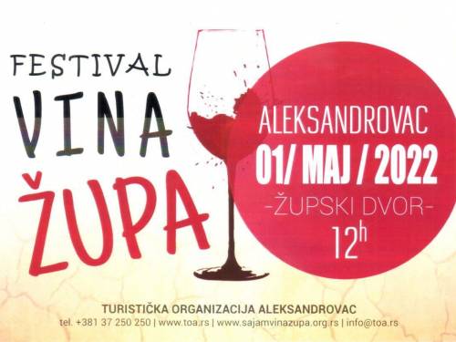 novost prvomajski festival župskog vina u aleksandrovcu vinski magazin vino fino