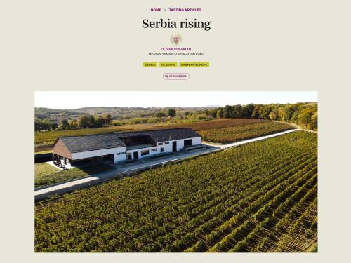 novost srbija u usponu naša vina u fokusu sajta jancis robinson vinski magazin vino fino