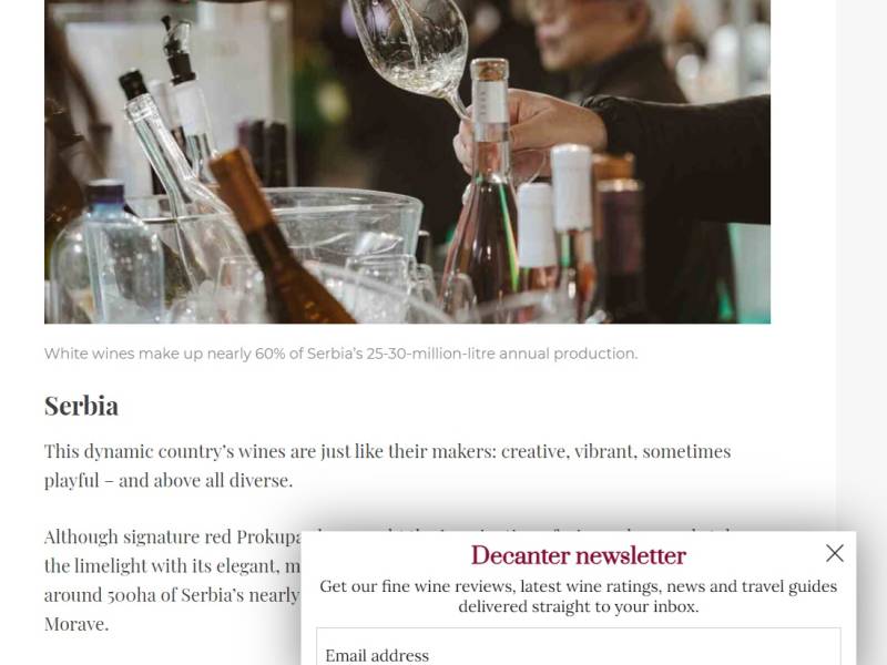 novost dekanter predstavlja balkansko vinarstvo vinski magazin vino fino