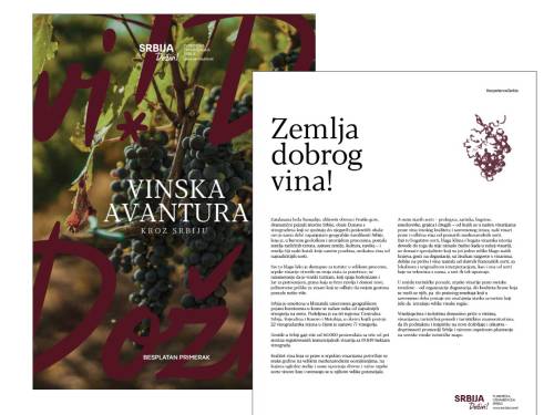 novost objavljena je brošura o vinskom turizmu u srbiji vinski magazin vino fino